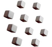 Sigel Aimant Néodyme C5 \ Strong\ (l x H x P) 10 x 10 x 10 mm cube argent 10 pc(s) BA193
