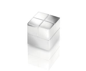 SIGEL Aimant SuperDym 2 x 2 cm | BA196, cubique, néodyme N48, argenté