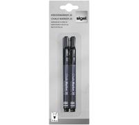 Sigel BA177 BA177 Marqueur craie noir 1 mm, 2 mm