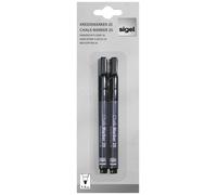 Sigel BA177 BA177 Marqueur craie noir 1 mm, 2 mm