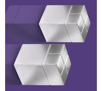 SIGEL BA707 Aimants SuperDym C30 "Ultra-Strong", design Cube, argent, 2 pièces
