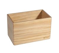 SIGEL Boîte de rangement 13 x 8 cm | BA401, bois massif de pin, aimants intégrés, beige