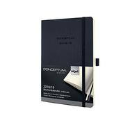 Sigel C1906 Conceptum Agenda semainier 18 mois 2018/2019 couverture souple 13,5 x 21 cm Noir