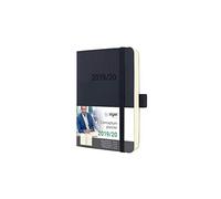 SIGEL C2006 Agenda semainier 18 mois 2019/2020 Conceptum, couverture souple, 9,3 x 14 cm, noir