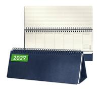 Sigel Calendrier de bureau Conceptum 2027 large couverture rigide | C2782, bleu foncé, pour planification claire des rendez-vous, des tâches et des notes