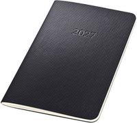SIGEL Agenda cahier mensuel Conceptum 2027 A6 couverture souple | C2785, noir, pour planification claire des rendez-vous, des tâches et des notes
