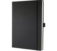 Agenda hebdomadaire Conceptum 2027, format A4+, noir
