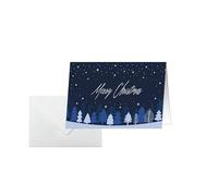 Carte de Noël 'Snowflake Serenity', A6 paysage (A5)