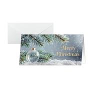 Carte de Noël 'Snow Idyll', format long
