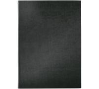 Sigel Chemise pour menu SM110 A4 – similicuir aspect lin, 24 x 34 x 1,2 cm, noir