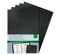 SIGEL, classeurs pour menus A5, classeur de présentation noir, lot de 5