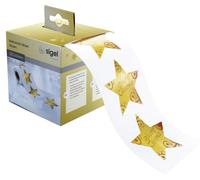 sigel CS112 Weihnachts-Sticker "Christmas Stars" auf Rolle