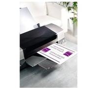 Sigel DP049 - Blanc brillant - 190 x 60 mm - 185 g/m² - 40 unités (20 feuille(s) x 2 cartes d'invitation G