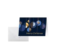 Carte de Noël 'Graphic Christmas balls', A6 paysage