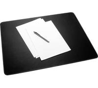 sigel sous-main EYE:STYLE, 600 x 450 mm, noir-blanc imitation cuir de haute qualité, forme tendance avec coins arrondis (SA106)