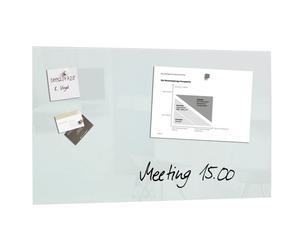 SIGEL GL131 Tableau magnétique en verre / tableau magnétique Artverum, 48x78 cm, super-blanc