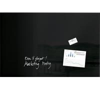 SIGEL GL140 Tableau magnétique en verre Artverum - noir, 100 x 65 cm