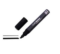 SIGEL GL180 Lot de 10 marqueurs à craie liquide 50, effaçable, pointe biseautée largeur 1-5 mm, noir