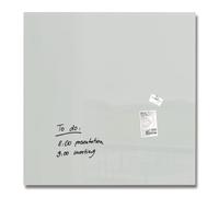 SIGEL GL203 Tableau magnétique en verre premium, surface brillante, 100 x 100 cm, verre de sécurité, montage facile, 2 aimants néodyme inclus, gris - Artverum