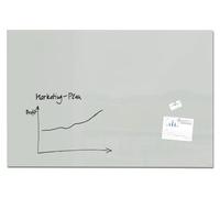 SIGEL GL221 Tableau magnétique en verre premium, surface brillante, 150 x 100 cm, verre de sécurité, montage facile, 2 aimants néodyme inclus, gris - Artverum