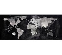 SIGEL GL246 Tableau magnétique en verre / tableau magnétique Artverum, 55x130 cm, design World-Map
