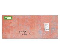 SIGEL GL299 Tableau magnétique en verre premium, surface mate, 130 x 55 cm, verre de sécurité, montage facile, 2 aimants néodyme inclus, corail - Artverum