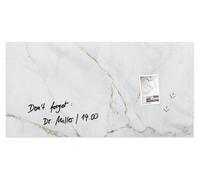 SIGEL GL361 SIGEL Glas-Magnettafel artverum® 91,0 x 46,0 cm Design Marble & Gold