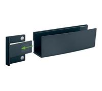 SIGEL Gl803 Auget Porte-Accessoires pour Tableaux Magnétiques en Verre, 16 X 5,4 cm, Anthracite