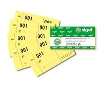 SIGEL GN500 Lot de 500 blocs numérotés de 1 à 500 trous pour garde-robe Taille S 10,5 x 5 cm