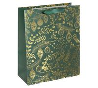sigel GT118 sigel Sac cadeau de Noël "Golden ornaments on green
