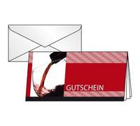 sigel Gutschein-Faltkarten "Rosso", mit Innendruck