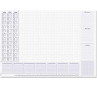 Sigel H6355 Sous-main planning hebdomadaire blanc (l x H) 59.50 cm x 41 cm