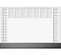 Sigel H6365 Sous-main planning hebdomadaire 2026, 2027 avec couvercle de protection blanc, noir (l x H) 59.5 cm x 41 cm 40 feuille(s) 1 pc(s)