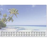 Sigel HO470 Sous-main calendrier 3 ans 2025, 2026, 2027 blanc multicolore (l x H) 59.5 cm x 41 cm 30 feuille(s) 30 feuille(s) Beach