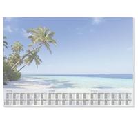 Sigel Sous-main HO470 Plage Calendrier 3 ans multicolore 59,5 x 41 cm