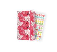 SIGEL J2300 Jolie Agenda semainier 2022 - Floral Pink - 9,5 x 15 cm - hardcover - 174 pages - rose, blanc