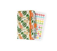 SIGEL J3316 Jolie Agenda Semainier 2023, Tropic Green, 9,5 X 15 cm, Hardcover, 174 Pages, Vert, Orange