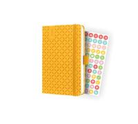 SIGEL J4116 Jolie Agenda semainier 2024, couverture rigide, 9,5 x 15 cm, 174 pages, jaune