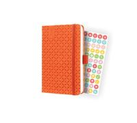 SIGEL J4118 Jolie Agenda semainier 2024, couverture rigide, 9,5 x 15 cm, 174 pages, orange