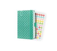 SIGEL J4126 Jolie Agenda semainier 2024, couverture rigide, 9,5 x 15 cm, 174 pages, vert menthe