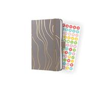 SIGEL J4350 Jolie Agenda semainier 2024, Mocca Meringue, 9,5 x 15 cm, couverture rigide, 174 pages, brun