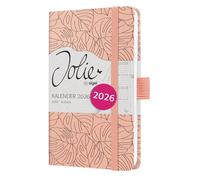 SIGEL J6352 Agenda semainier, A6, rosé/noir | Calendrier, Planificateur, Agenda hebdomadaire, Organisateur, Journal | certifié FSC - Jolie