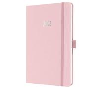 SIGEL J6405 Agenda semainier, A5, rose clair | Calendrier, Planificateur, Agenda hebdomadaire, Organisateur, Journal | certifié FSC - Jolie