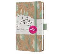 SIGEL J6802 Agenda semainier, A6, vert et beige | Calendrier, Planificateur, Agenda hebdomadaire, Organisateur, Journal | certifié FSC - Jolie