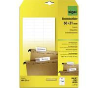 Sigel LP720 Étiquette à insérer pour dossier suspendu 60 cm x 21 mm