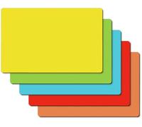 SIGEL MU103 Notes électrostatiques - bleu/jaune/vert/orange/rouge - matière plastique, papier aimanté - pour le travail agile, pour la présentation et l'affichage sur des tableaux blancs