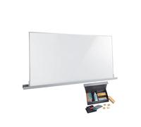 SIGEL MUB05 Tableau blanc portable (90 x 180 cm), rail mural, boîte à outils, Meet up Set pour méthode agile
