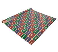 SIGEL Papier cadeau Noël 50 x 500 cm | GP122, motif « Cut-out style », rouge, vert et violet