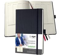 Sigel Calendrier hebdomadaire CONCEPTUM® CO700 DIN A5 couleur de la reliure: noir 1 pc(s)