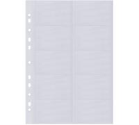 Sigel Pochettes pour cartes de visite VZ351 – Lot de 10, 2 rangs, 9 x 6 cm, transparentes